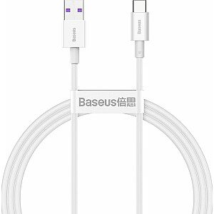 Baseus USB-A – USB-C USB kabelis 1 m baltas (CATYS-02)