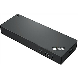 Lenovo Thunderbolt 4 Dock Workstation Dock (Max displays: 4/Max resolution: 8K/30Hz and 4K/60Hz/Supports: 1x8K/30HZ and 4x4K/60Hz/1xEthernet LAN (RJ-45)/2xDP 1.4/1xHDMI 2.1/4xUSB 3.1 (1 always-on)/1xThunderbolt 4 downstream/2xUSB-C/1x3.5mm combo jac