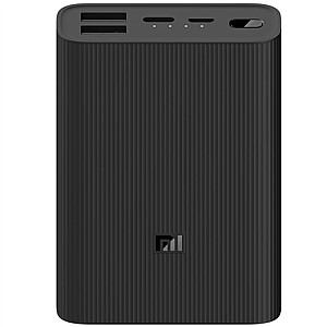 Xiaomi Mi Power Bank 3 Ultra Compact 10000 mAh, juodas