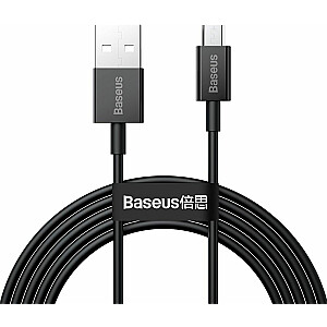 Kabel USB Baseus USB-A - microUSB 2 m Czarny (BSU2823BLK)