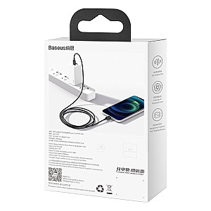 „Baseus Superior“ serijos USB-C laidas iki „iP“, 20 W, PD, 1 m (juodas)