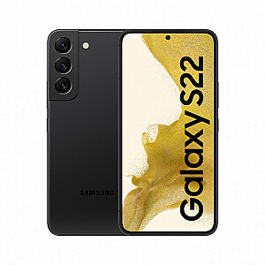 Samsung Galaxy S22 SM-S901B 15,5 cm (6,1 col.) Dviejų SIM kortelių Android 12 5G USB Type-C 8GB 256GB 3700mAh Juoda