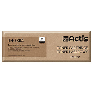 Dažų kasetė ACTIS TH-530A (HP 304A CC530A, „Canon CRG-718B“ pakeitimas; standartinis; 3 600 puslapių; juodas)