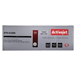 Activejet ATH-415BN dažai (pakeitimas HP 415A W2030A; Supreme; 2400 puslapių; juodas) su lustu
