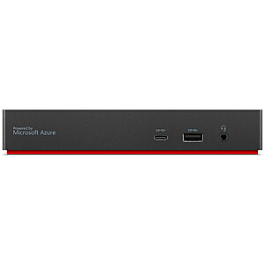 „Lenovo ThinkPad“ universalus USB-C išmanusis dokas, maitinamas „Microsoft Azure Sphere“ (maksimali ekranai: 3 / maksimali skiriamoji geba: 4K / 60 Hz / palaikymas: 2x4K / 60Hz / 1xEthernet LAN (RJ-45) / 2xDP 1.4 / 1xHDMI 2.1 / 3xUSB visada įjungtas)/2xUSB 2.0 / 1xThunderbolt 3 ir 4 pasroviui/1
