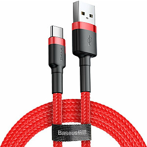 „Baseus“ USB-A–USB-C laidas, 1 m, raudonas (CATKLF-B09)