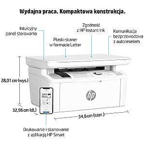 DAUGIAFUNKCINIS PRIETAISAS. MFP HP LaserJet M140w 7MD72F