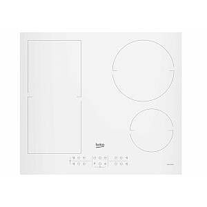 Варочная панель Beko HII64200FMTW Белый Встраиваемая индукционная варочная панель 60 см Zone 4 конфорки