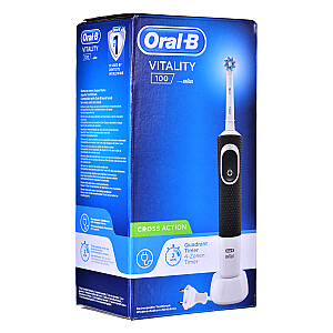 Oral-B Vitality 100 CrossAction Adult Вращающаяся зубная щетка Черный, Белый