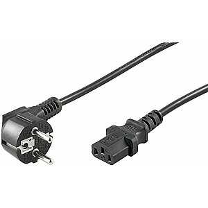 Goobay maitinimo kabelis Schuko maitinimo kabelis, tipas F CEE 7/7 IEC C13, 1,5 m, juodas (68604)