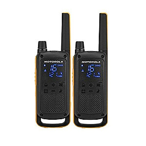 Motorola Talkabout T82 Extreme Twin Pack Walkie Talkie 16 kanalų juoda, oranžinė