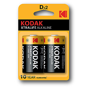 „Kodak KDXLR20PB2“ vienkartinė D baterija, šarminė