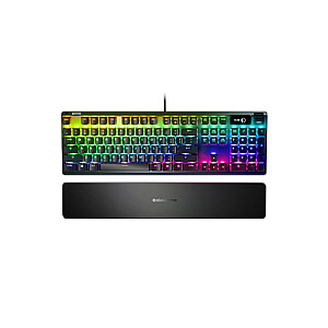 SteelSeries Apex Pro, žaidimų klaviatūra, RGB LED lemputė, šiaurietiška, juoda, laidinė