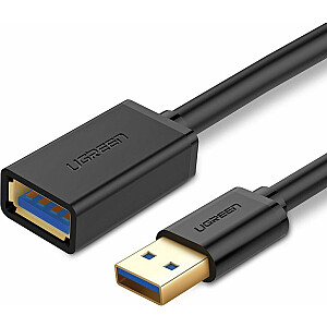 Ugreen USB kabelis UGREEN USB 3.0 prailginimo kabelis 1,5 m juodas