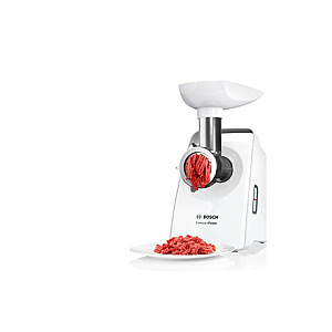 Bosch CompactPower Meat mincer MFW3X10B White, 500 W, Number of speeds 1, Throughput (kg/min) 2.5