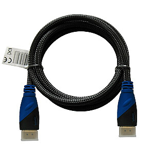 Savio CL-07 HDMI laidas 3 m HDMI Type A (standartinis) Juoda, Mėlyna