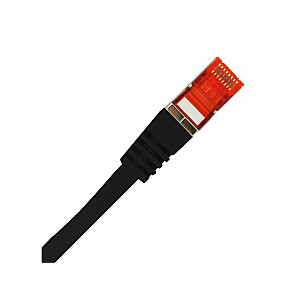 Alantec KKS6CZA1.0 Patch laidas F/UTP cat.6 PVC 1,0m juodas