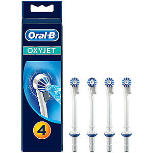 „Oral-B“ dantų šepetėlių galvutės, „OxyJet ED 17-4“ galvutės, suaugusiems, šepetėlio galvučių skaičius komplekte 4, baltas