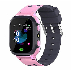 SMARTWATCH DENMEN KIDS PINK LOCATOR + PRANEŠIMAI + TELEFONŲ SKAIDMENYS + SOS ALARMA + SIM kortelės lizdas