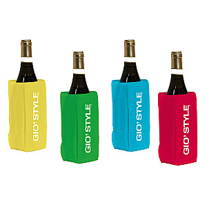 Охладитель винных бутылок Glacette Fun в ассортименте, красный / голубой / желтый / зеленый