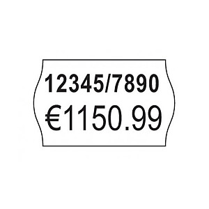 Lipni etiketė Avery PLP1626 Kainos etiketė Permanent balta 12000 vnt.