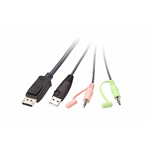 Aten 2 prievadų USB kabelis DisplayPort KVM jungiklis