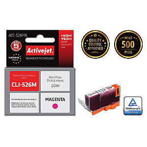 Activejet Ink ACC-526MN (Canon CLI-526M pakaitalas; Supreme; 10 ml; Magenta)