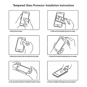 Reals Glass ekrano apsauga, skirta Apple iPhone 12/12 Pro