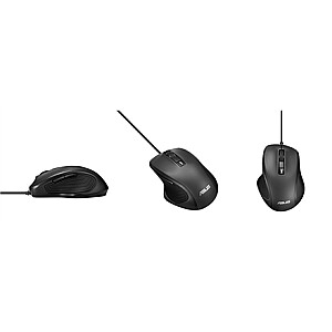 Asus Ergonomic Mouse UX300 PRO Laidinė optinė, juoda, USB 2.0