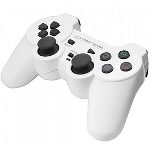 Esperanza EGG107W Игровой контроллер Геймпад ПК, Playstation 3 Аналоговый / Цифровой USB 2.0 Черный, Белый