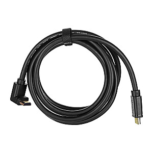 UNITEK Y-C1002 HDMI 2.0, 90°, 4K60HZ, кабель 2 м Черный