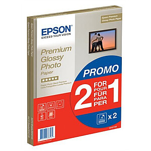 „Epson Premium“ blizgus fotopopierius, 30 lapų foto, baltas, A4, 255 g/m²