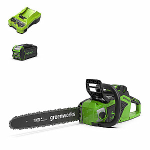 Grandininis pjūklas 40V 4Ah 40cm Greenworks GD40CS18K4 - 2005807UB
