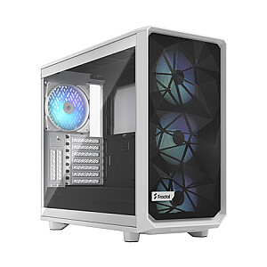 Fractal Design Meshify 2 RGB TG Clear Tint White, E-ATX, Maitinimo šaltinis yra Nr