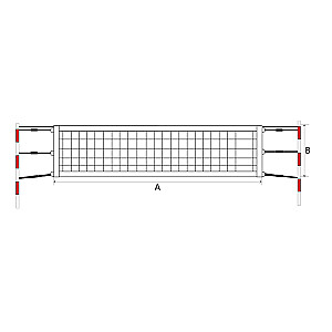 Сетка для пляжного тенниса SPORT 9,5x1м 45x45x3мм