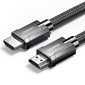 Ugreen HDMI 2.1 kabelis 8K 60 Hz / 4K 120 Hz 3D 48 Gbps HDR VRR QMS ALLM eARC QFT 2 m pilkas (HD135 70321)