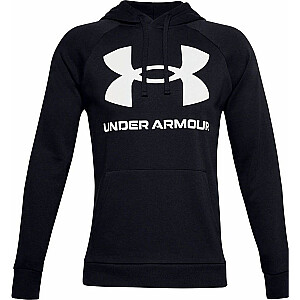 Черная мужская флисовая худи с большим логотипом Under Armour Rival HD, размер XL (1357093 001)