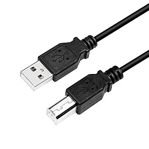 Logilink CU0008B USB 2.0 cable 3 m, USB 2.0 B (male), USB 2.0 A (male)