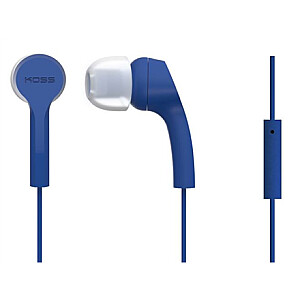 Koss Headphones KEB9iB In-ear, 3.5mm (1/8 inch), Microphone, Blue,