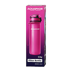 Aquaphor City Pink filtro buteliukas, 500 ml