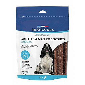 FRANCODEX Dental Large - полоски для удаления зубного камня для собак - 15 шт.