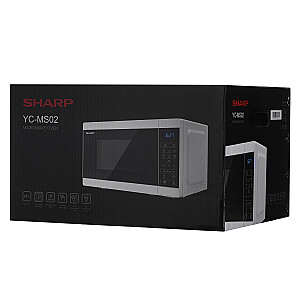 Sharp YC-MS02E-W mikrobangų krosnelė stalviršis Solo mikrobangų krosnelė 20L 800W juoda,balta