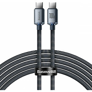 „Baseus“ USB-C į USB-C laidas, 2 m, juodas (baseus_20220112122938)