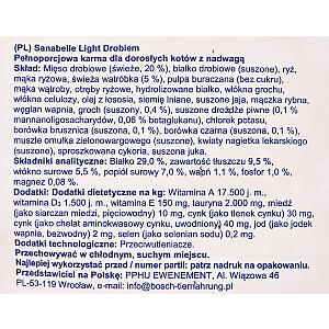 Bosch Sanabelle lengva paukštiena 10 kg