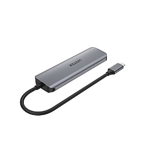 Интерфейсный концентратор UNITEK H1107A USB 3.2 Gen 1 (3.1 Gen 1) Type-A 5000 Мбит/с Серый