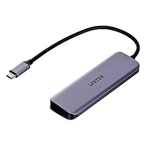 Интерфейсный концентратор UNITEK H1107A USB 3.2 Gen 1 (3.1 Gen 1) Type-A 5000 Мбит/с Серый