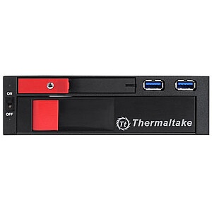 Thermaltake ST0026Z 2,5 / 3,5" pavaros skyriaus skydelis juodas, raudonas