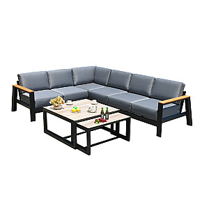 Sodo baldų komplektas FELNO kampinė sofa ir