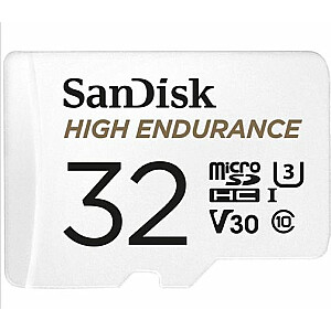 Karta „SanDisk High Endurance MicroSDHC 32 ГБ Class 10 UHS-I/U3 A1 V30 (SDSQQNR-032G-GN6IA)