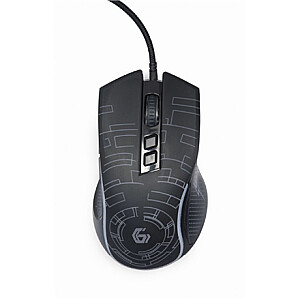 Gembird USB LED Gaming mouse MUS-6B-GRAFIX-01 Black